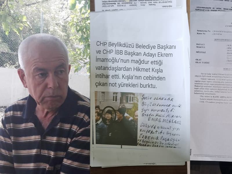 İntihar notu bıraktı: Suçlu İmamoğlu!