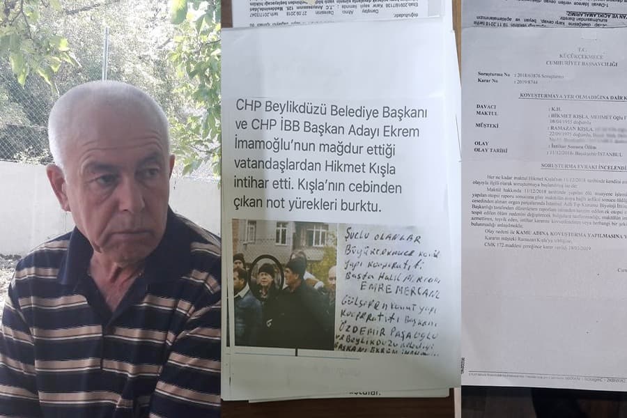 İntihar notu bıraktı: Suçlu İmamoğlu!
