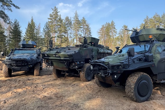 Türk zırhlı araçları Estonya'ya güç kattı