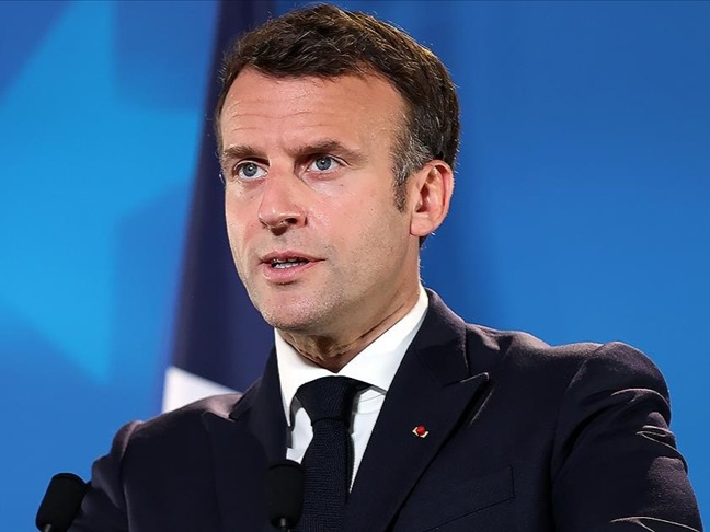 Macron Gazze için acil ateşkes çağrısı yaptı