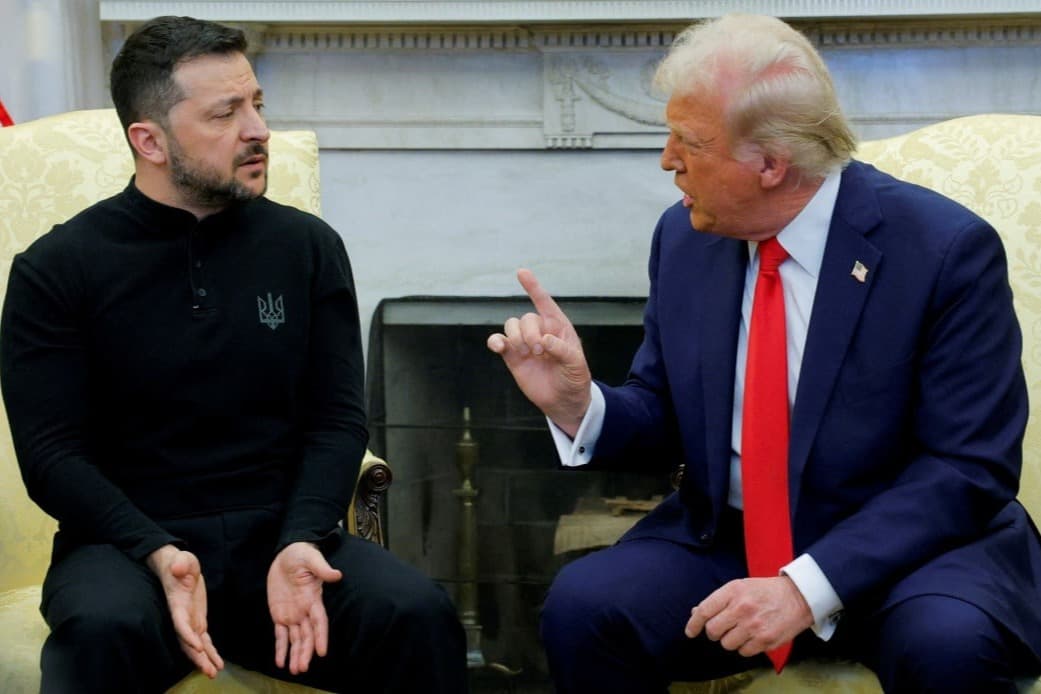 Batılı siyasilerin hedefinde ülkesini savunan Zelenskiy'i aşağılamaya çalışan Trump var