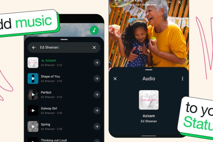WhatsApp kullanıcıları 'Durum' güncellemelerine müzik ekleyebilecek