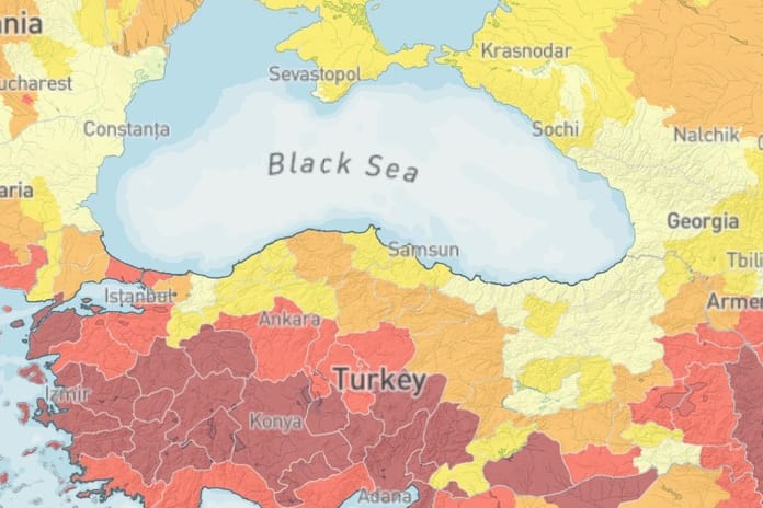 2050 haritası, Türkiye'yi bekleyen su kıtlığı tehlikesini gözler önüne seriyor