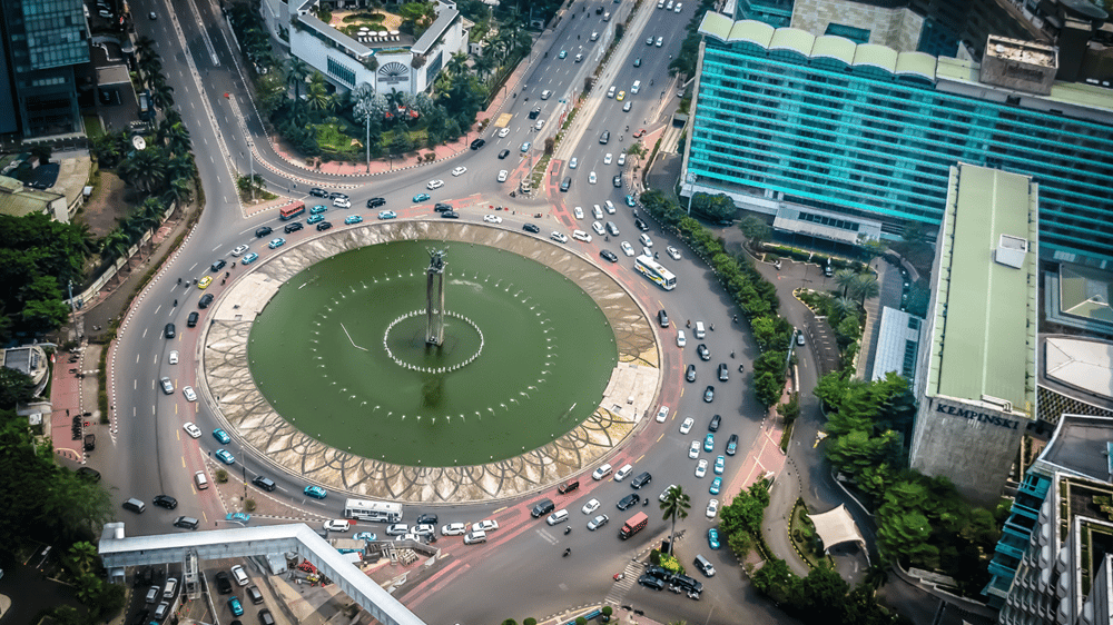 Jakarta traffic scene representing Indonesia automotive market and vehicle demand