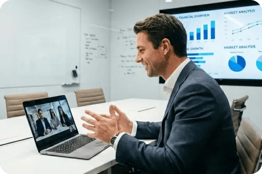 Client interviews transformed into professional PowerPoint and infographics with Notta