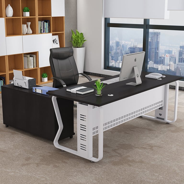 Charles Wooden Director Table Modern Style