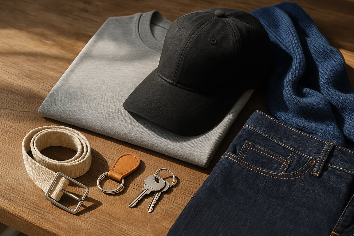 Professional OEM clothing accessories factory production line featuring high-quality belts, scarves, hats, and fashion hardware being inspected for quality.