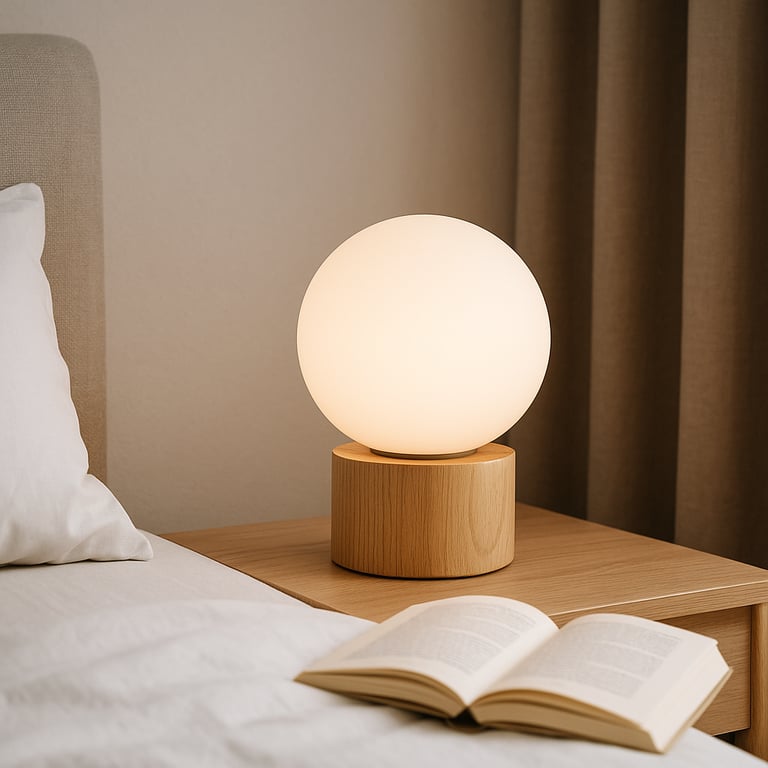 Custom lighting manufacturer showcasing modern architectural lighting, LED fixtures, decorative pendants, and technical drawings on a professional design studio desk.