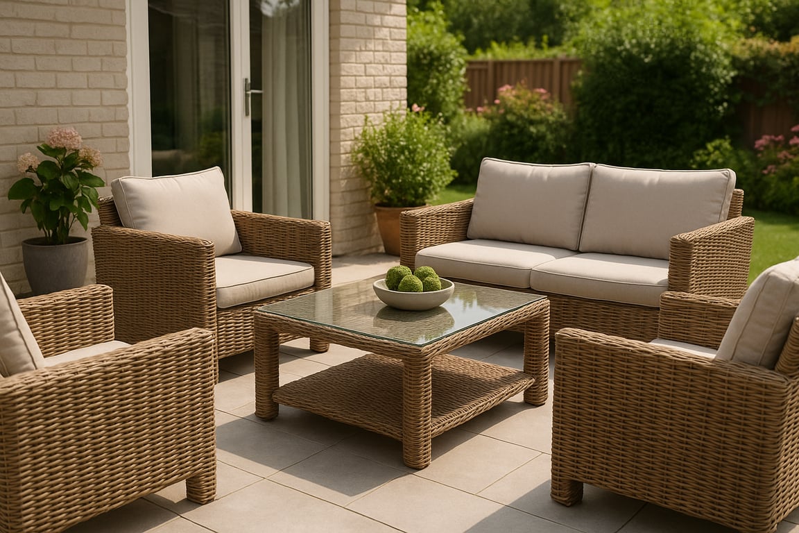 High-quality outdoor furniture manufacturing process featuring durable materials, weather-resistant cushions, and stylish garden furniture designs.