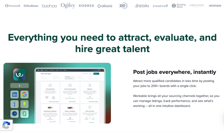 Workable 評価画面