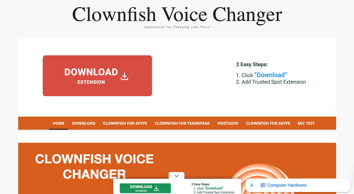 واجهة Clownfish