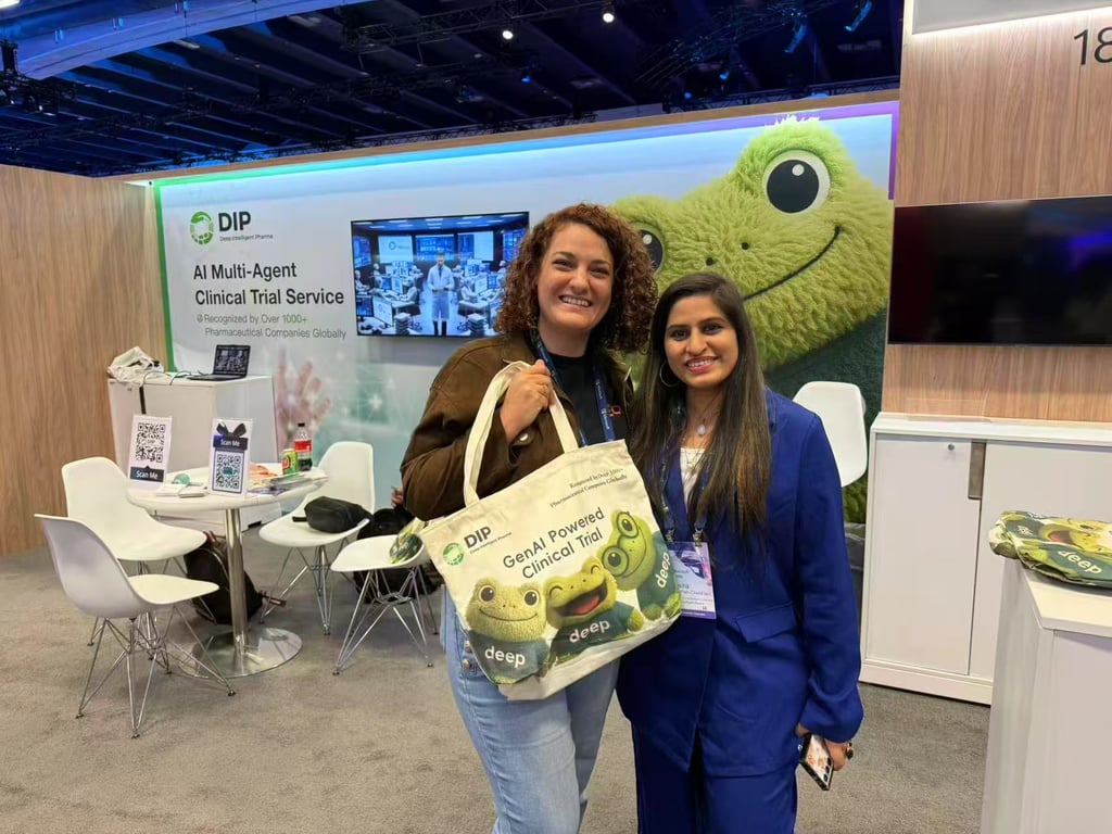 Deep Intelligent Pharma booth at the Microsoft Build Event