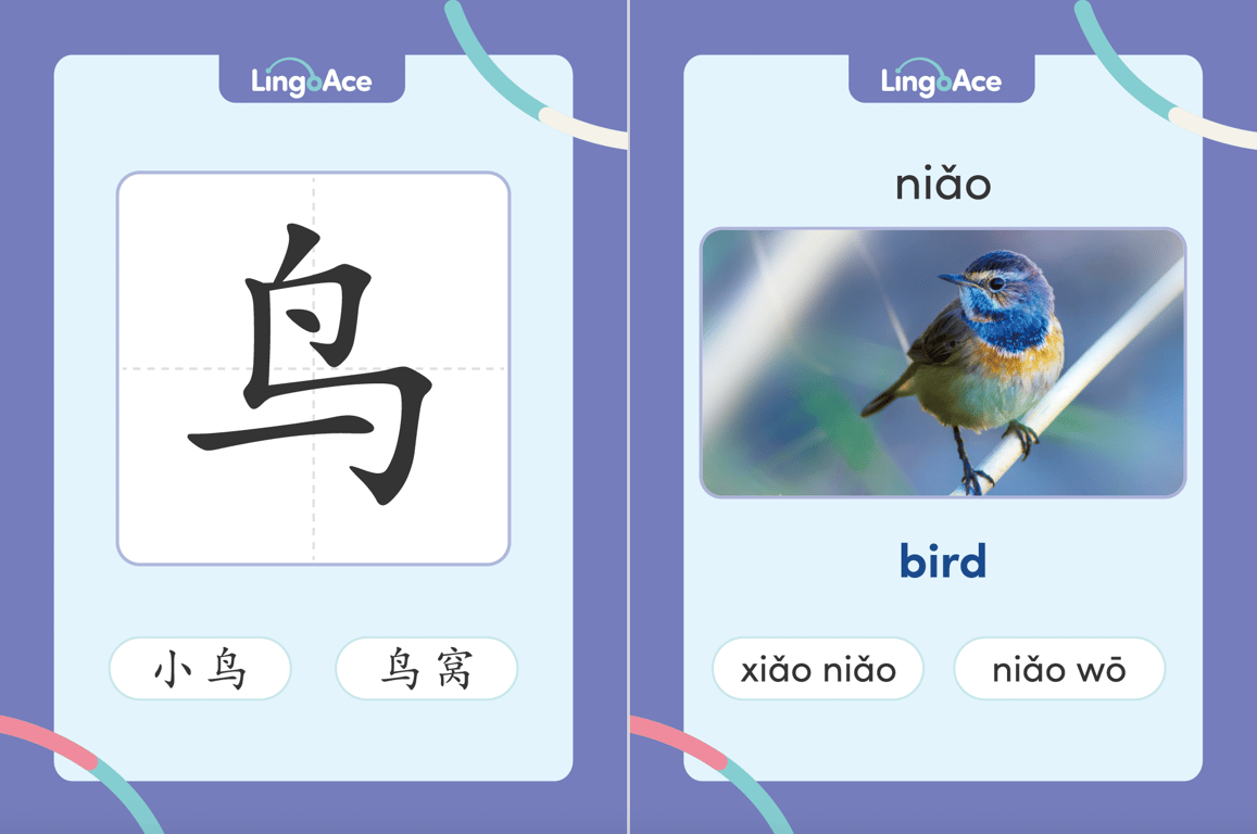 Chinese character and vocabulary learning material