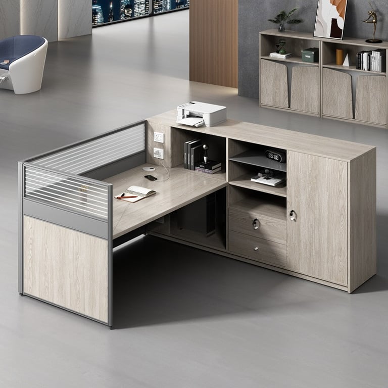 Himari Executive Workstation XM1088 executive office desk. Image height is 400 and width is 400