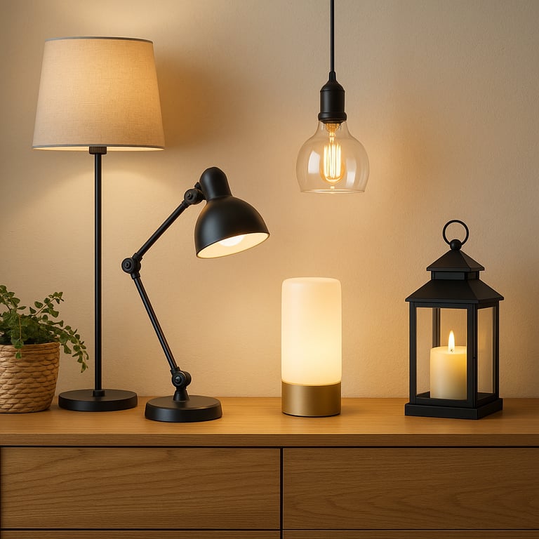 Professional lighting wholesale supplier showcasing modern LED fixtures, pendant lights, smart bulbs, and commercial lighting solutions in a contemporary showroom.