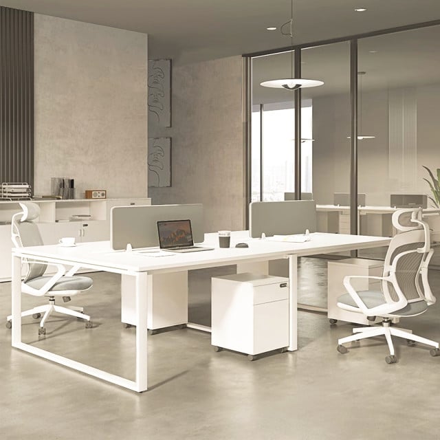 Osborn Wooden Office Workstation Modern Style. Image height is 400 and width is 400