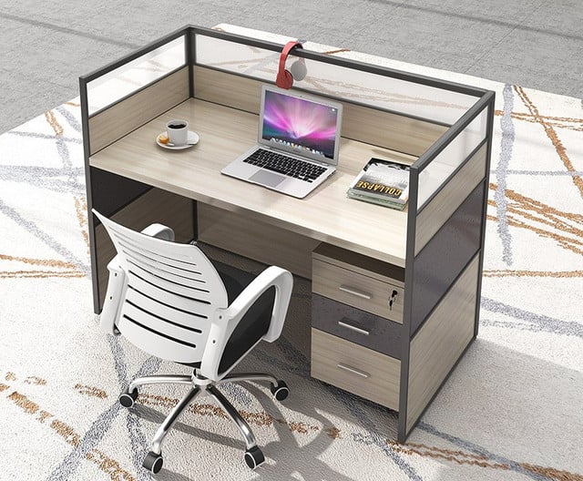 Boe Wooden Office Workstation Type A modern office desk. Image height is 400 and width is 400