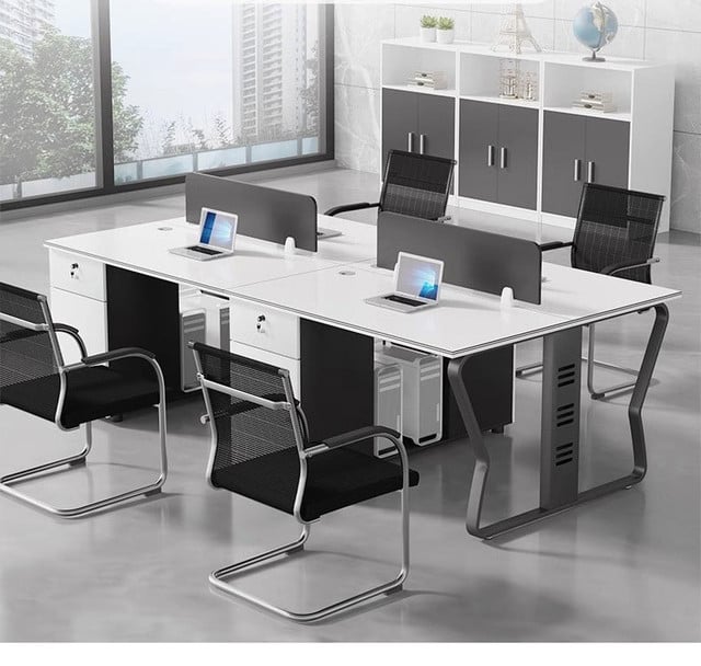 Butterfly Wooden Workstation X805 modern desk. Image height is 400 and width is 400