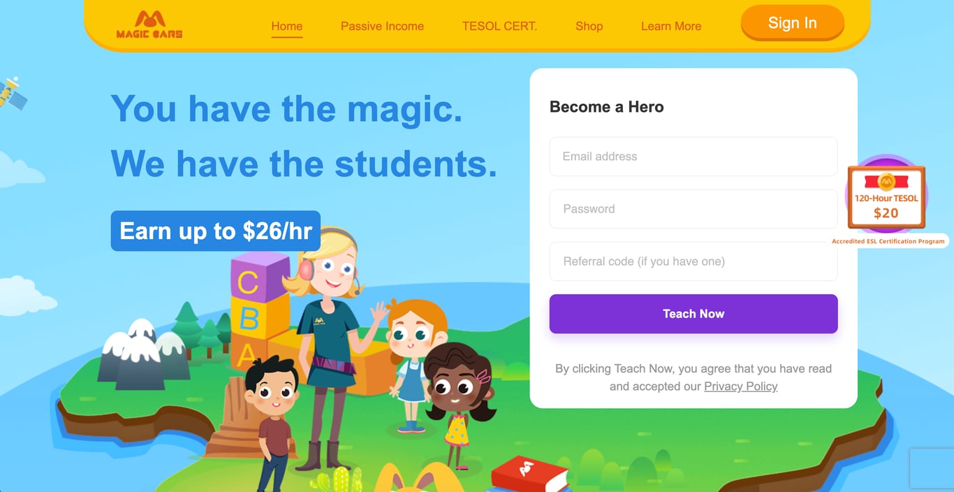 Magic Ears online English class