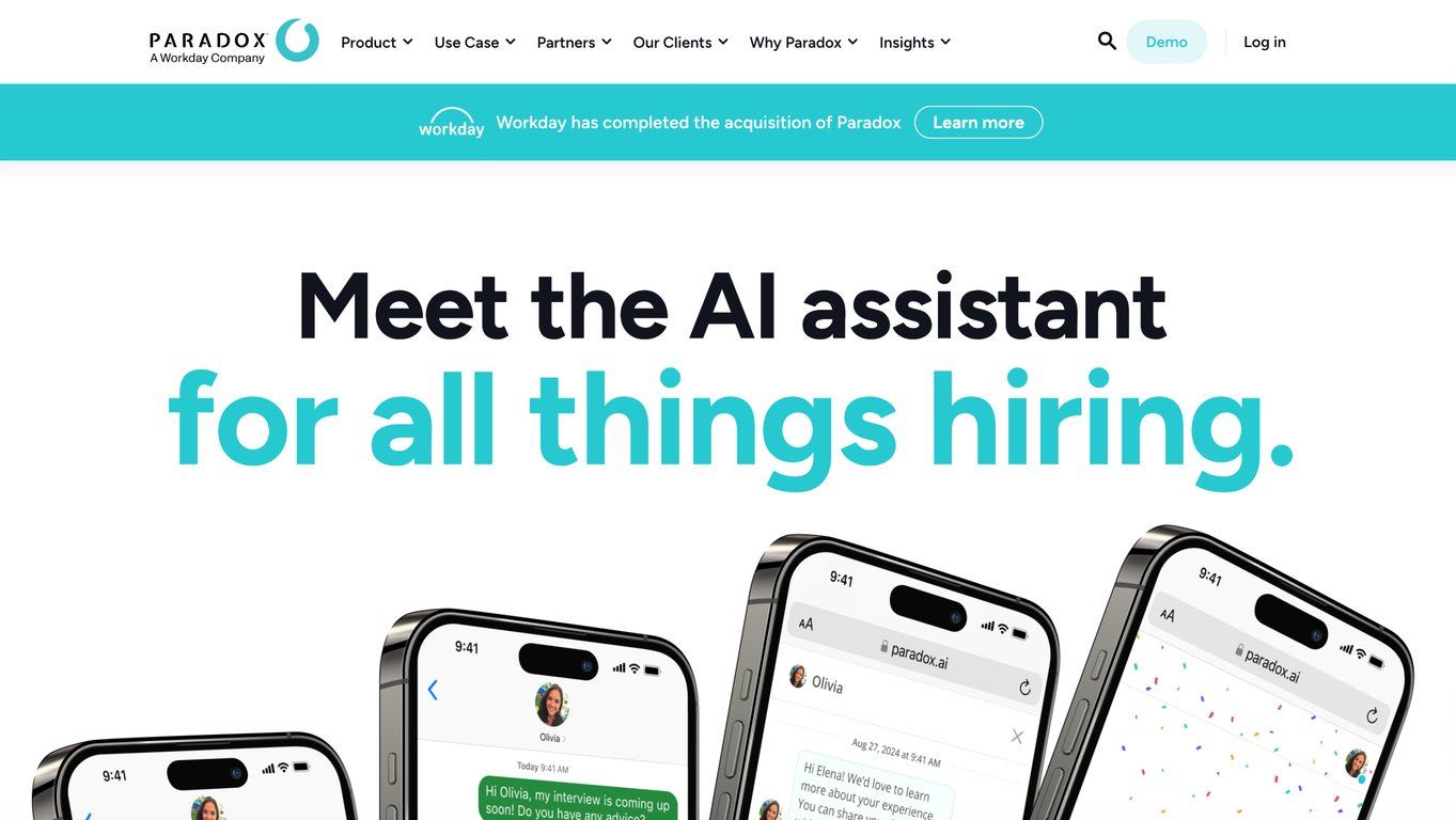 Paradox.ai 홈페이지