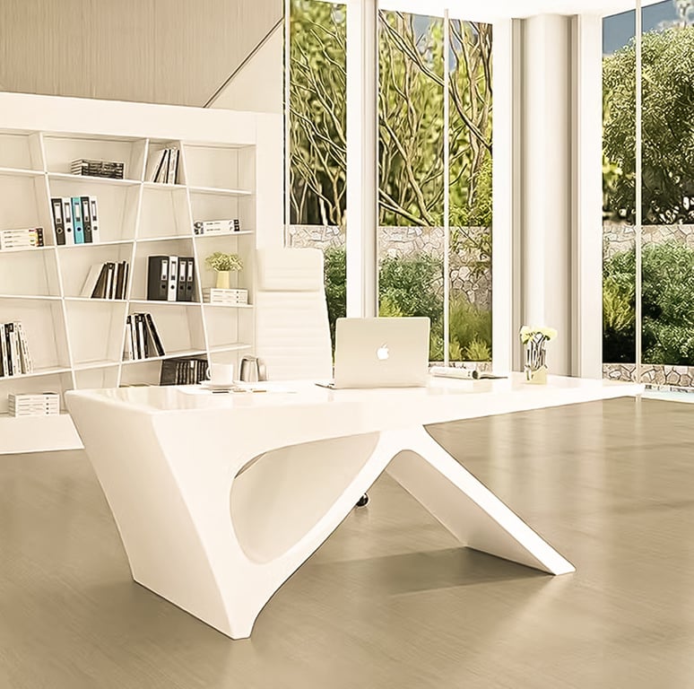 Olav Enamel Paint Wooden Office Table