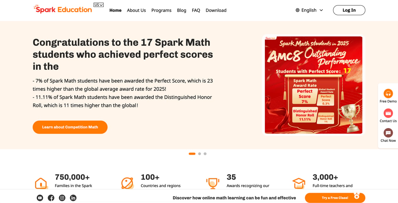 Spark Education platform example