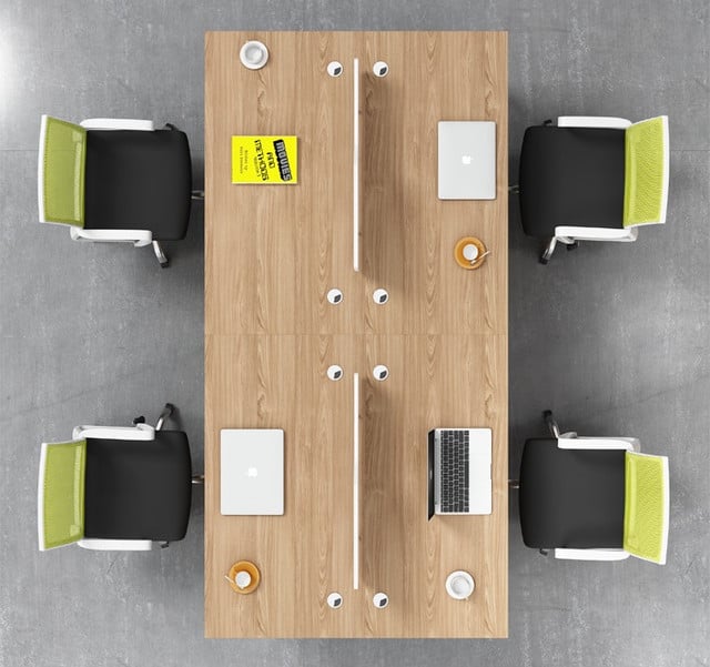 FUTURISM Wooden Office Workstation Modern Style desk. Image height is 400 and width is 400