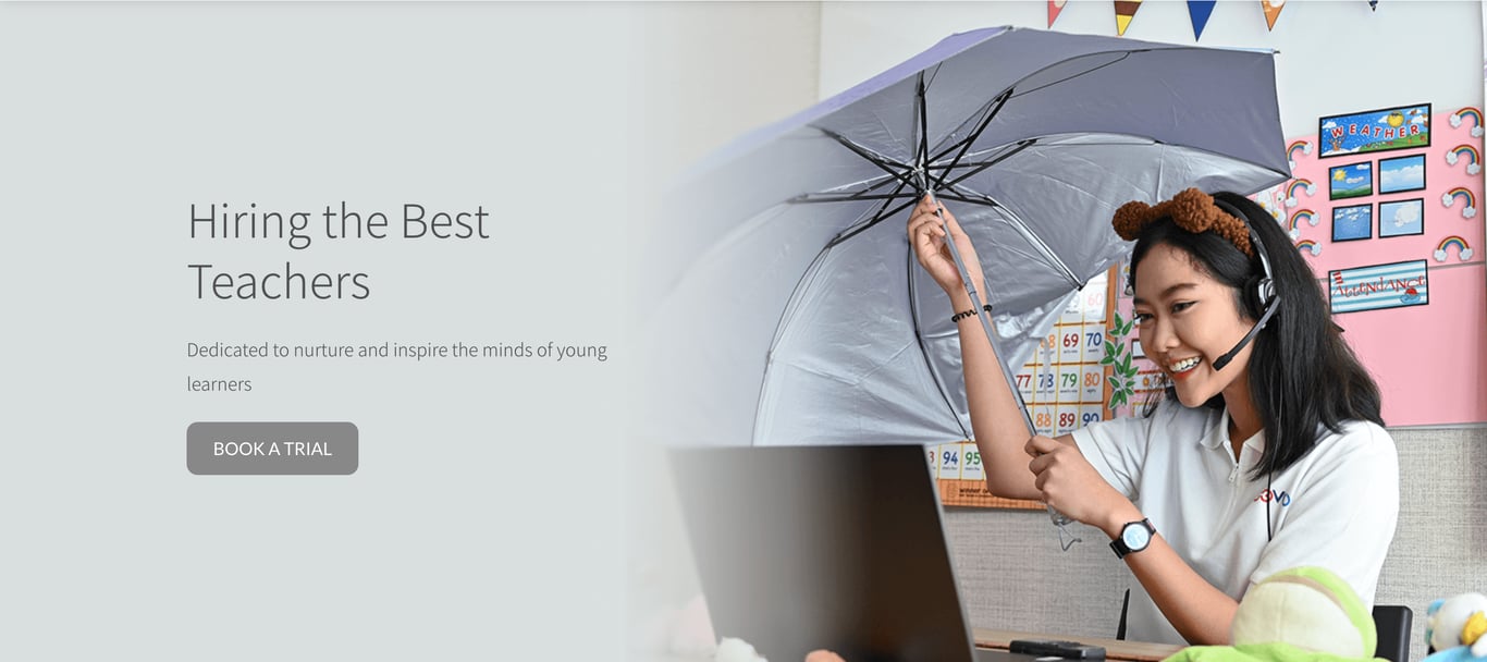 EDOOVO teacher-led online learning banner