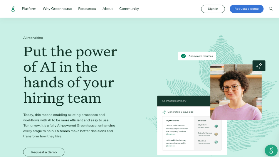 Greenhouse 플랫폼