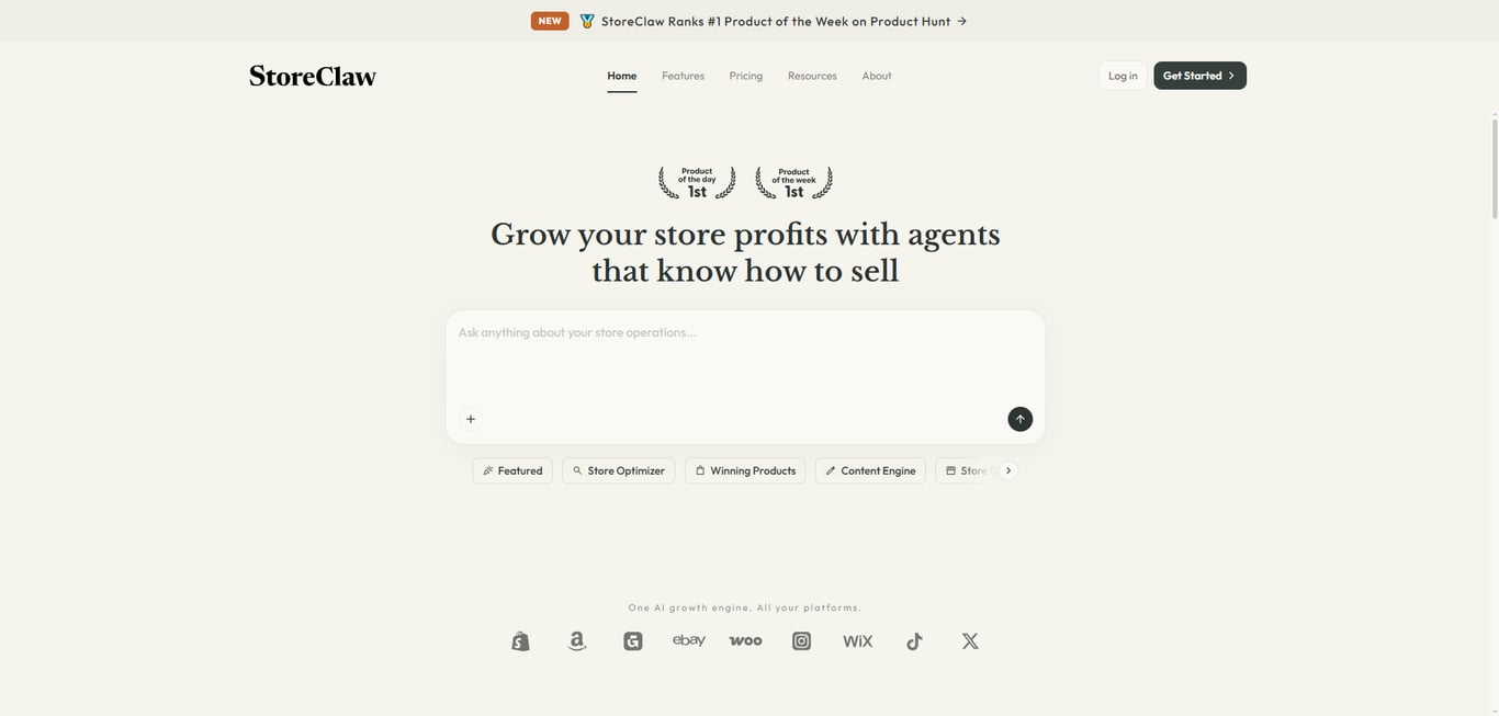 StoreClaw AI agents help ecommerce teams grow store profits