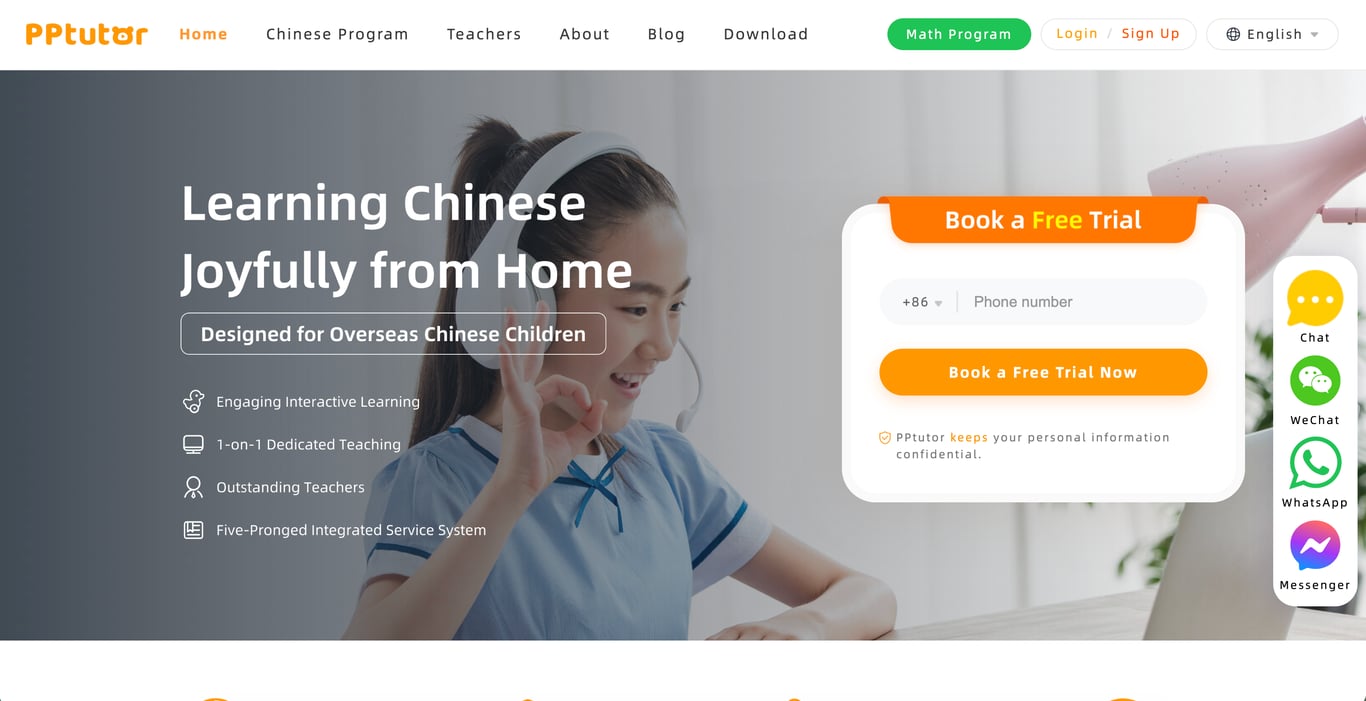 PPtutor online Mandarin learning platform