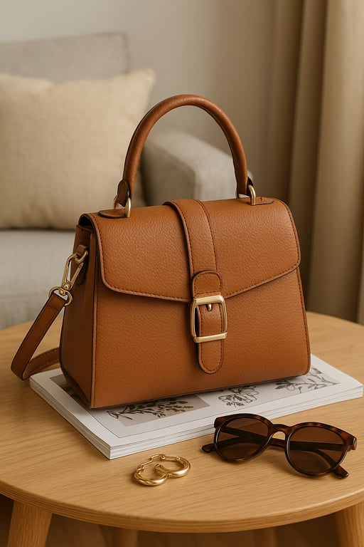 A curated collection of fashion accessories including watches, sunglasses, elegant scarves, stylish hats, and delicate jewelry pieces, arranged for a product showcase.