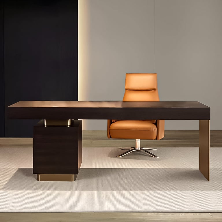 Eskel Wooden Study Table Italian Design