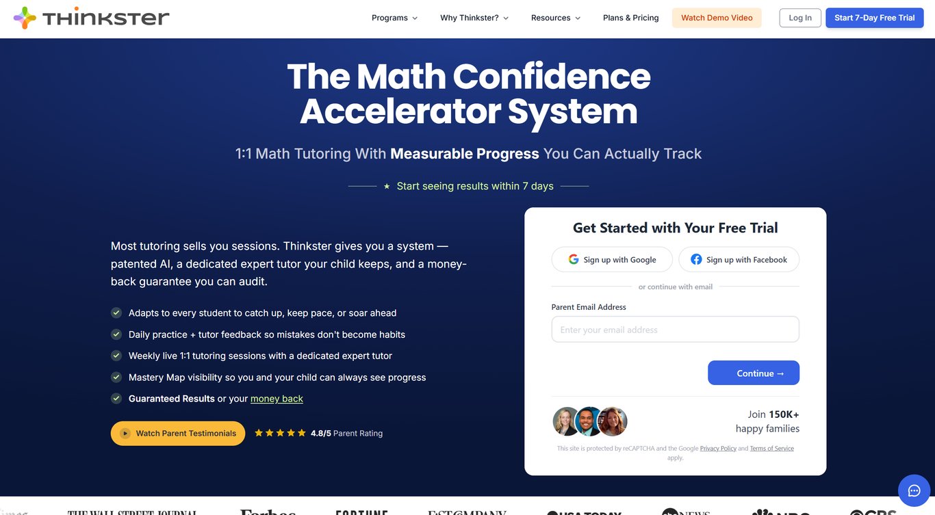 Thinkster Math Platform