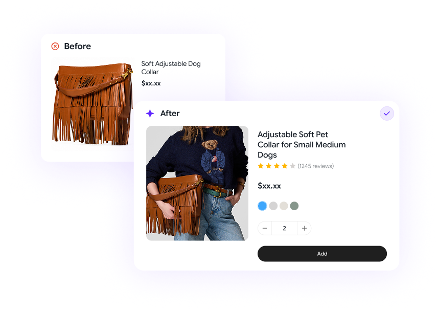 StoreClaw improves product listing titles with before and after comparison