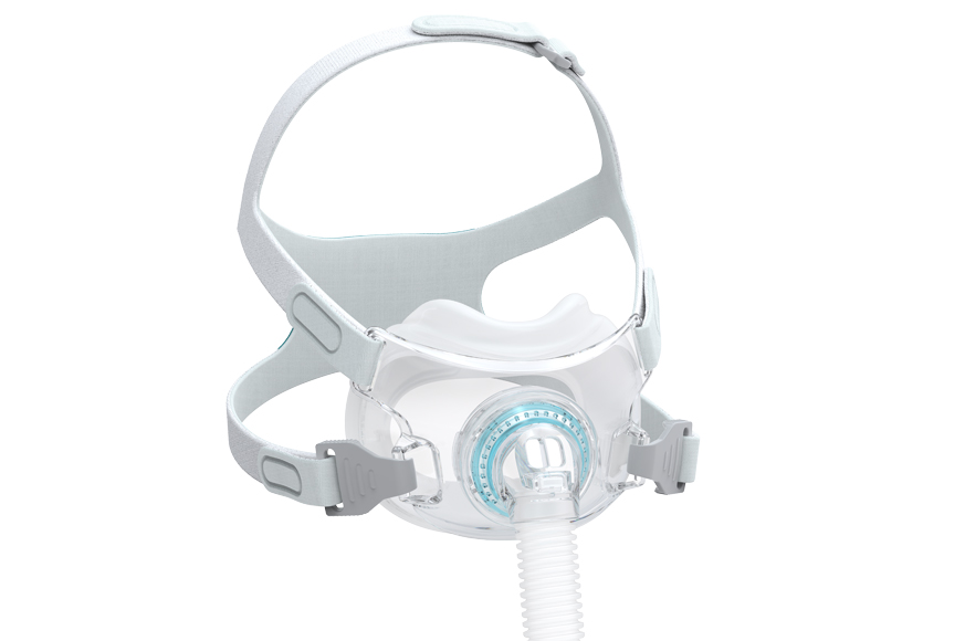 Mascarilla facial completa F6 de BMC Medical con arnés ajustable para terapia CPAP