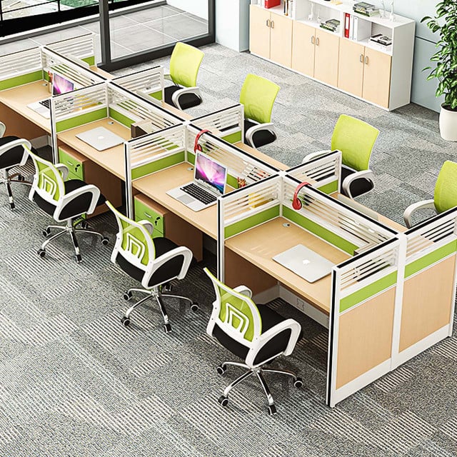 Halvor Wooden Workstation with Cabinet Modern Style. Image height is 400 and width is 400