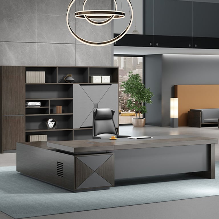 FUTURISM Particle Board Office Table Modern Style