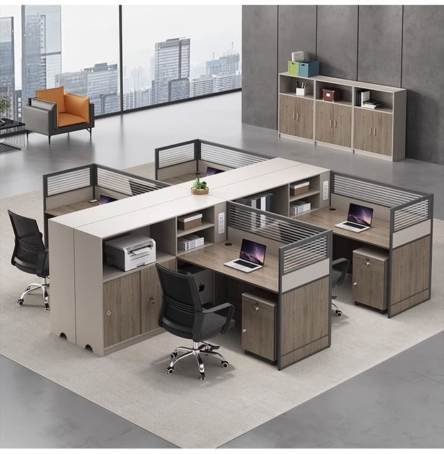 Himari Office Workstation Z888 modern executive desk. Image height is 400 and width is 400