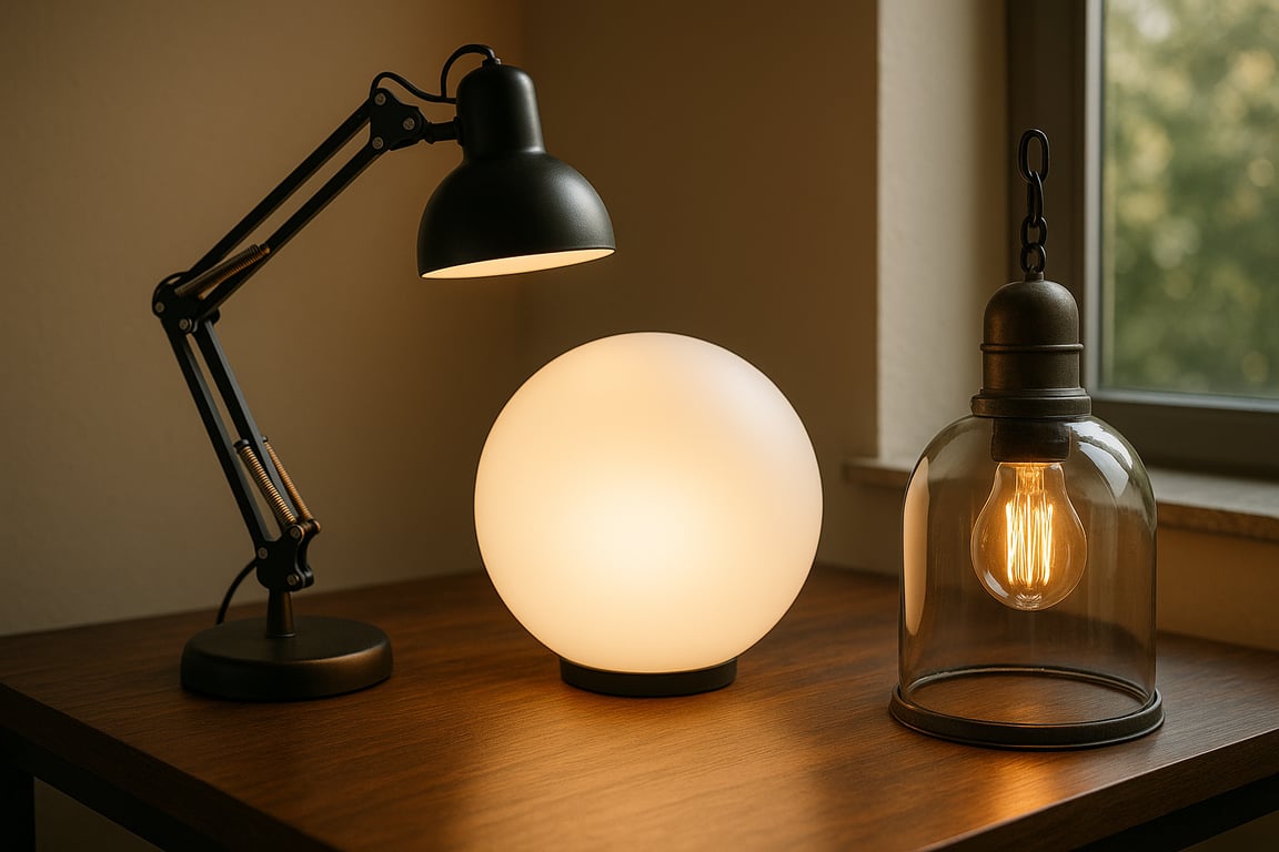 High-quality lighting products including LED panels, outdoor floodlights, and decorative lamps displayed by a top-tier lighting wholesale supplier.