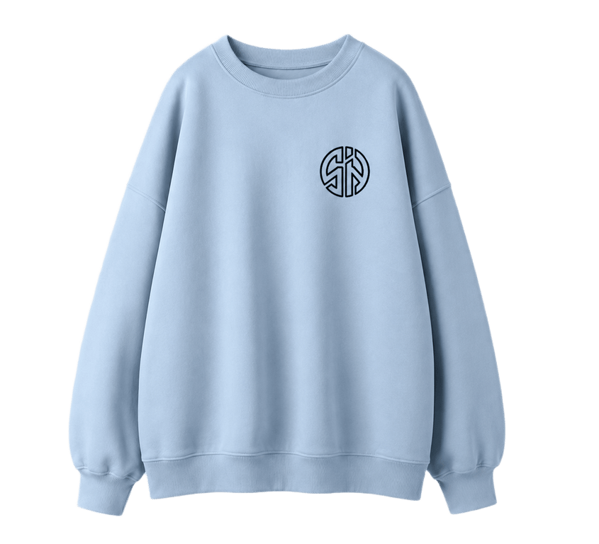 Child Of The Sea Crew — Ice Blue, front and back