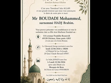OBSEQUE M.BOUDADI HADJ BRAHIM