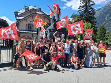 Soutien aux grévistes du Train du Montenvers (Chamonix)