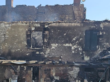 Incendie ferme de la tuilerie