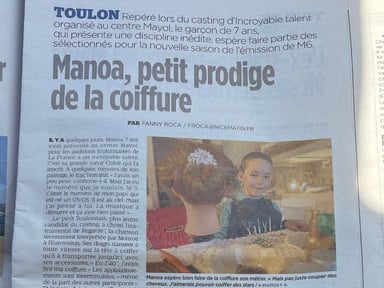 Manoa coiffure 7 ans M6 annule tout les donateurs offre les dons visible sur  FB
