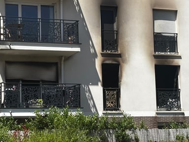Appartement brûlée