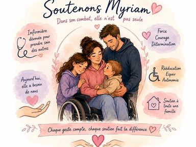 Soutenons Myriam atteinte d'une maladie auto-immune rare (MOGAD)