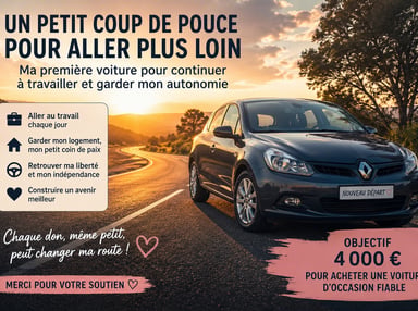 🚗Une voiture pour continuer à travailler et garder mon autonomie