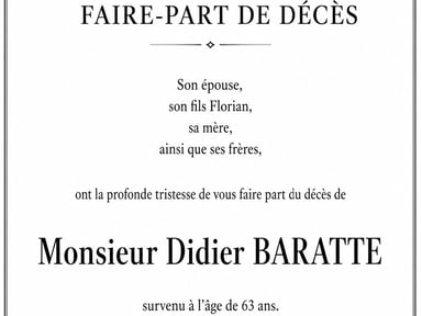 En mémoire de Didier Baratte