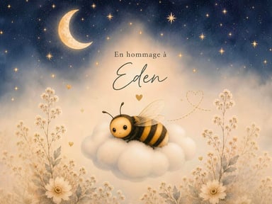 En hommage à Eden, notre petite abeille 🐝💫